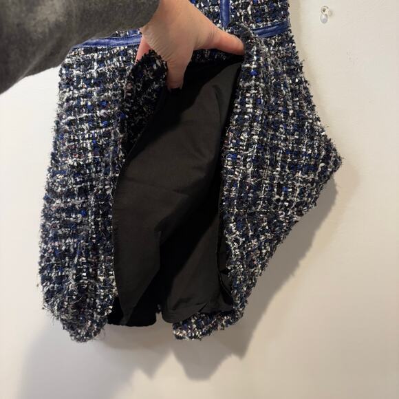 Little Angels by Us Angels Girls Luxe-Trimmed Boucle Dress Little‎ Kids 6 Navy - Picture 7 of 7